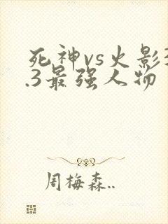 死神vs火影3.3最强人物