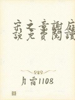 宋之意谢庭言小说免费阅读最新章节