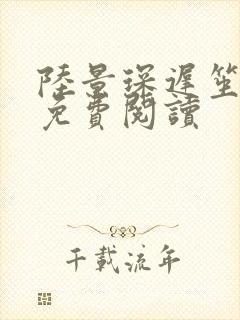 陆景琛迟笙全文免费阅读