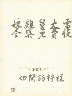 娘亲舅大电视剧全集免费收看