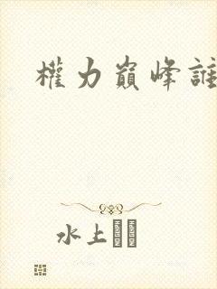 权力巅峰谁写的