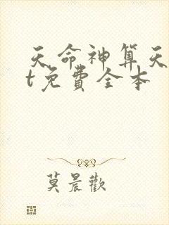 天命神算天txt免费全本
