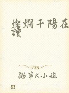 灿烂千阳在线阅读