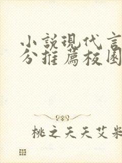 小说现代言情高分推荐校园