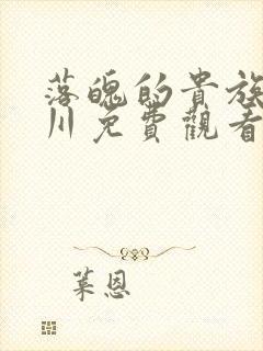 落魄的贵族琉璃川免费观看动漫