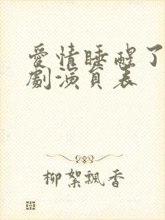 爱情睡醒了电视剧演员表