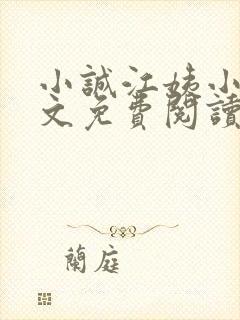 小诚江姨小说全文免费阅读最新章节