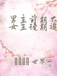 男主前期不喜欢女主后期追妻火葬场