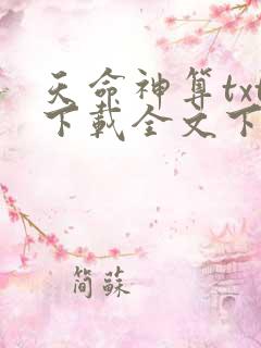 天命神算txt下载全文下载