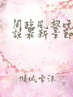 周临风黎晚清小说最新章节