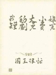 我的大小姐老婆短剧免费完整版