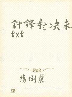 针锋对决未删减txt