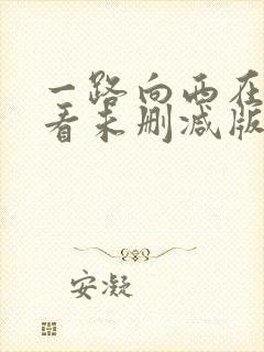 一路向西在线观看未删减版