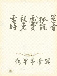 电视剧孤军十二时免费观看国语版