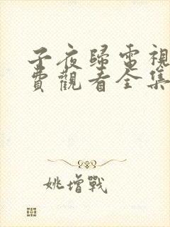 子夜归电视剧免费观看全集高清14