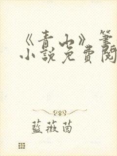 《青山》笔趣阁小说免费阅读