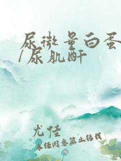 尿微量白蛋白高/尿肌酐