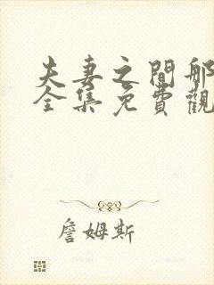 夫妻之间那些事全集免费观看电视剧完整版