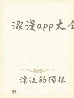 涩漫app大全