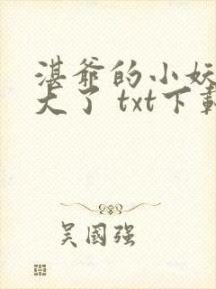 湛爷的小妖精长大了 txt下载