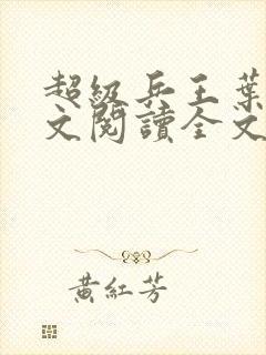 超级兵王叶谦全文阅读全文