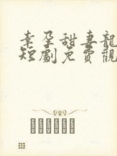 幸孕甜妻龙凤胎短剧免费观看