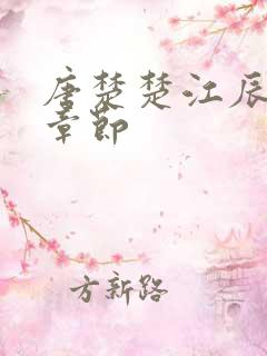 唐楚楚江辰最新章节