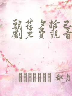 朝花夕拾已迟短剧免费观看