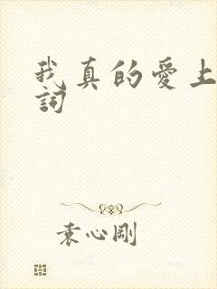 我真的爱上你歌词