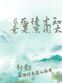 《死后才知,我竟是京圈太子白月光》