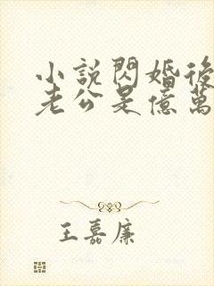 小说闪婚后发现老公是亿万富豪全文阅读