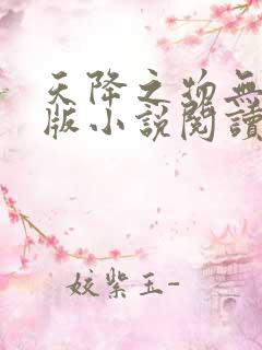 天降之物无删减版小说阅读