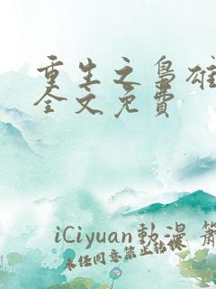 重生之枭雄崛起全文免费