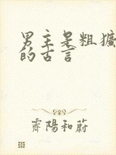 男主是粗犷将军的古言