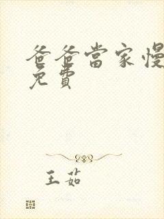 爸爸当家慢享季免费