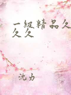 一级精品久久久久久