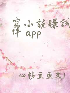 写小说赚钱的软件 app