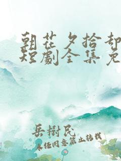 朝花夕拾却已迟短剧全集免费