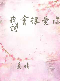 我会很爱你 歌词