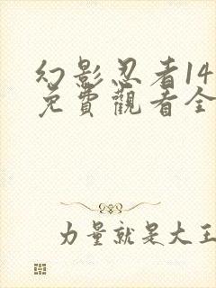 幻影忍者14季免费观看全集