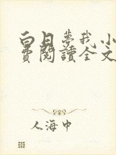 白日梦我小说免费阅读全文无删减