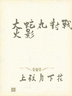 大蛇丸对战三代火影