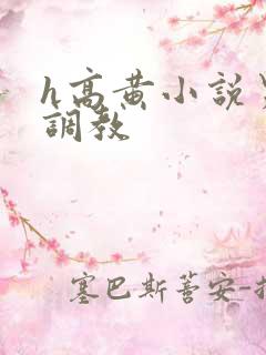 h高黄小说男男调教