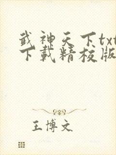 武神天下txt下载精校版