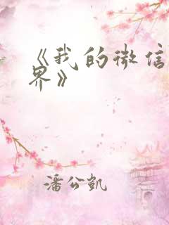 《我的微信连三界》