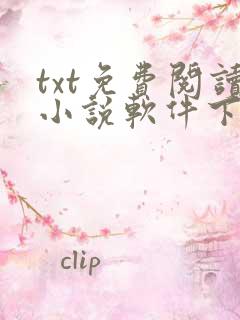 txt免费阅读小说软件下载