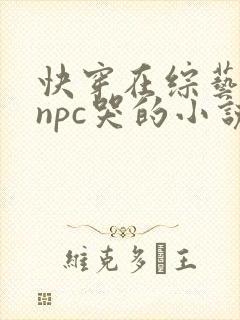 快穿在综艺上被npc哭的小说推荐