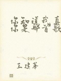 你知道我真的爱你是哪首歌的歌词