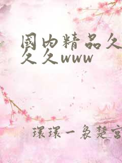 国内精品久久久久久www