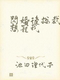 闪婚后总裁天天想宠我